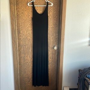 Elegant Black Slinky Maxi Dress
